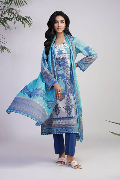 Shamaeel Ansari | Gulrang Lawn | Gulrang-01 - Pakistani Designer Dress - by Shamaeel Ansari - Type : Ladies Clothes - 100% Original at Saira Sultan