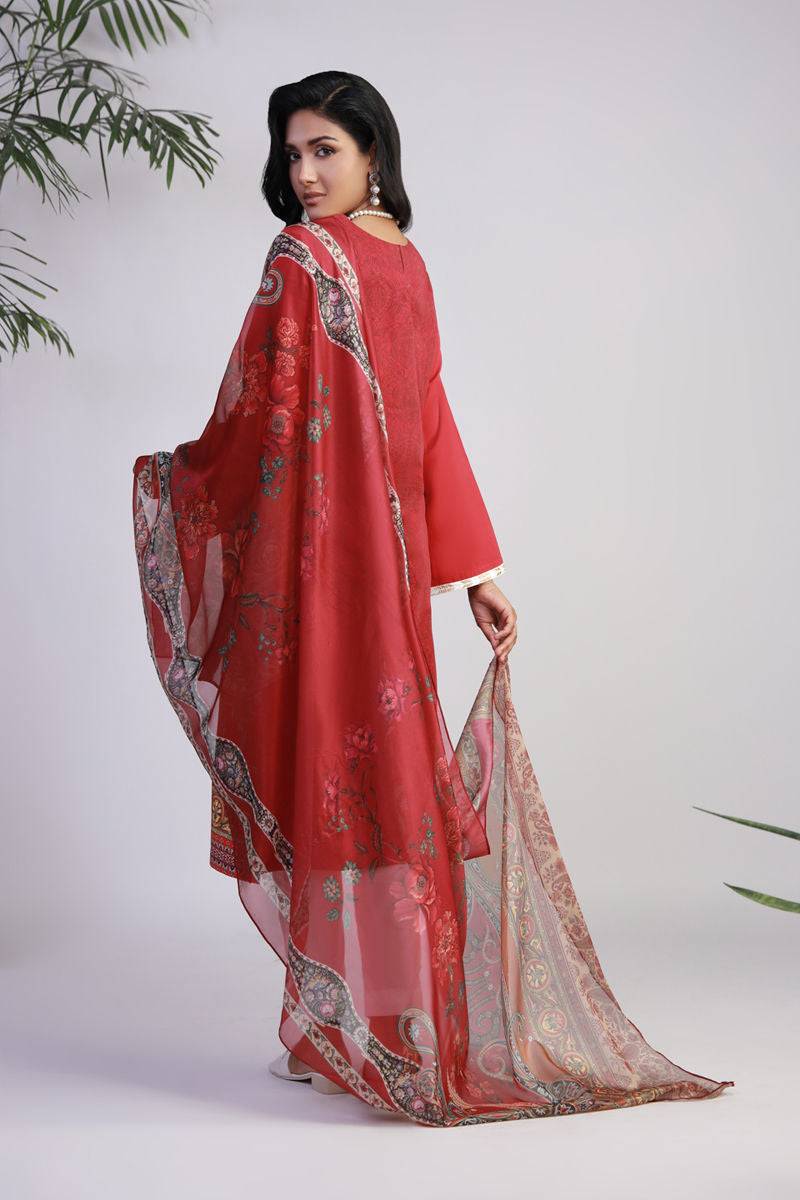 Shamaeel Ansari | Gulrang Lawn | Gulrang-04 - Pakistani Designer Dress - by Shamaeel Ansari - Type : Ladies Clothes - 100% Original at Saira Sultan
