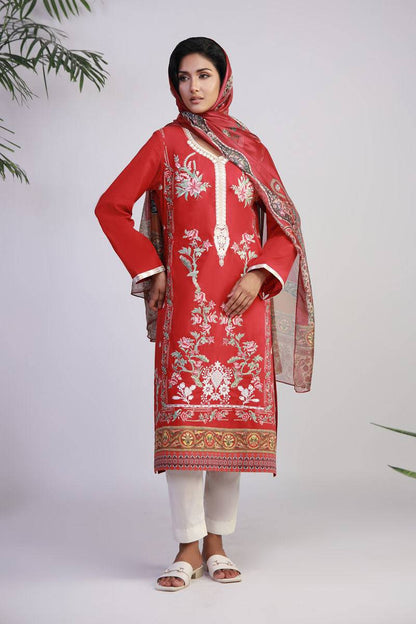 Shamaeel Ansari | Gulrang Lawn | Gulrang-04 - Pakistani Designer Dress - by Shamaeel Ansari - Type : Ladies Clothes - 100% Original at Saira Sultan