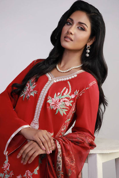 Shamaeel Ansari | Gulrang Lawn | Gulrang-04 - Pakistani Designer Dress - by Shamaeel Ansari - Type : Ladies Clothes - 100% Original at Saira Sultan