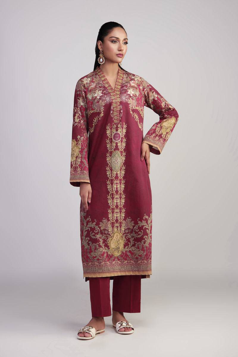 Shamaeel Ansari | Gulrang Lawn | Gulrang-05 - Pakistani Designer Dress - by Shamaeel Ansari - Type : Ladies Clothes - 100% Original at Saira Sultan