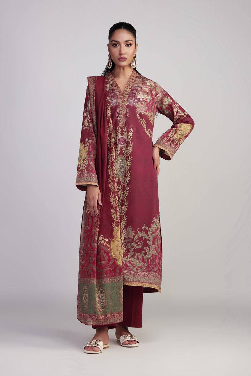 Shamaeel Ansari | Gulrang Lawn | Gulrang-05 - Pakistani Designer Dress - by Shamaeel Ansari - Type : Ladies Clothes - 100% Original at Saira Sultan