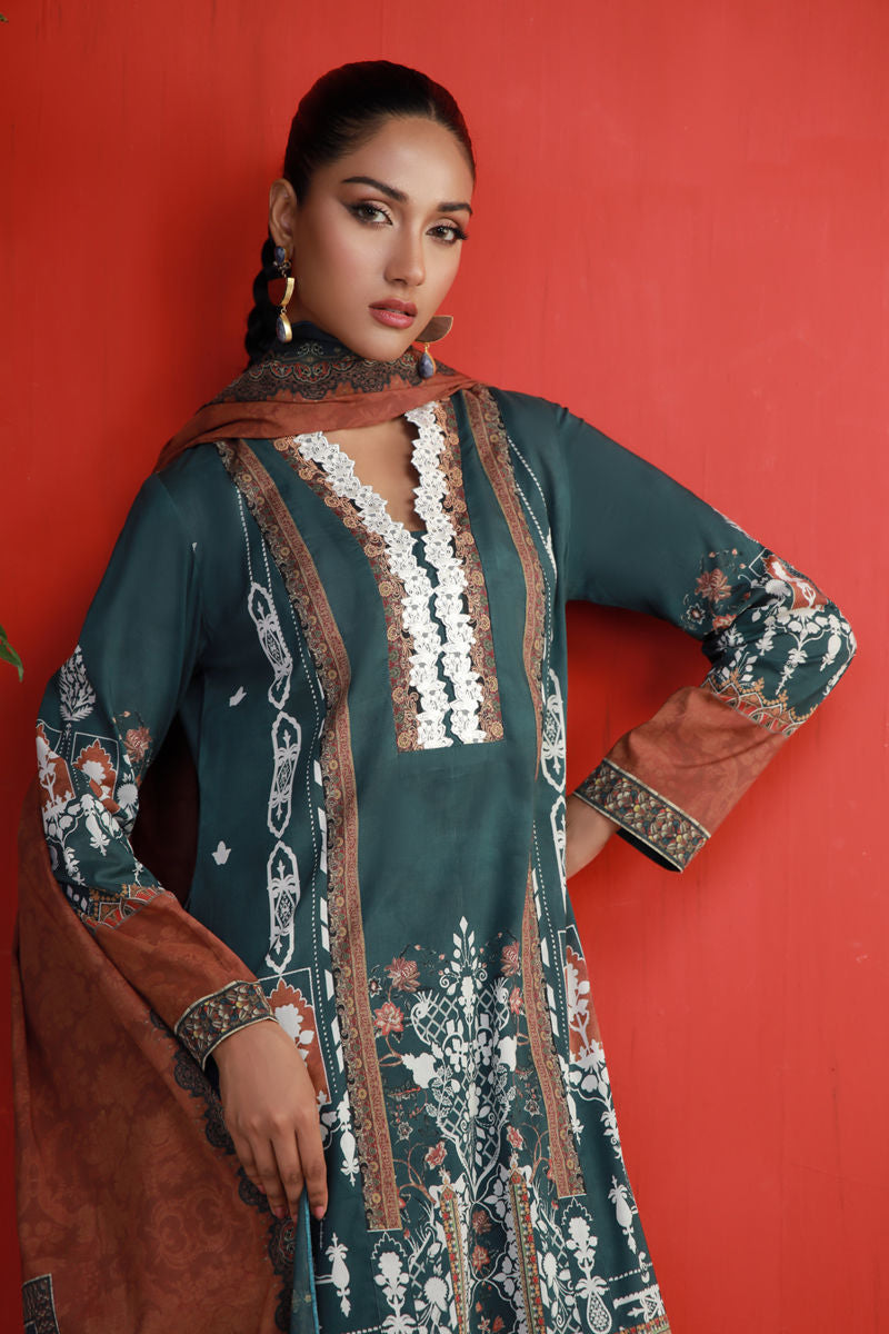 Shamaeel Ansari | Gulrang Lawn | Gulrang-06 - Pakistani Designer Dress - by SHA - Type :  - 100% Original at Saira Sultan