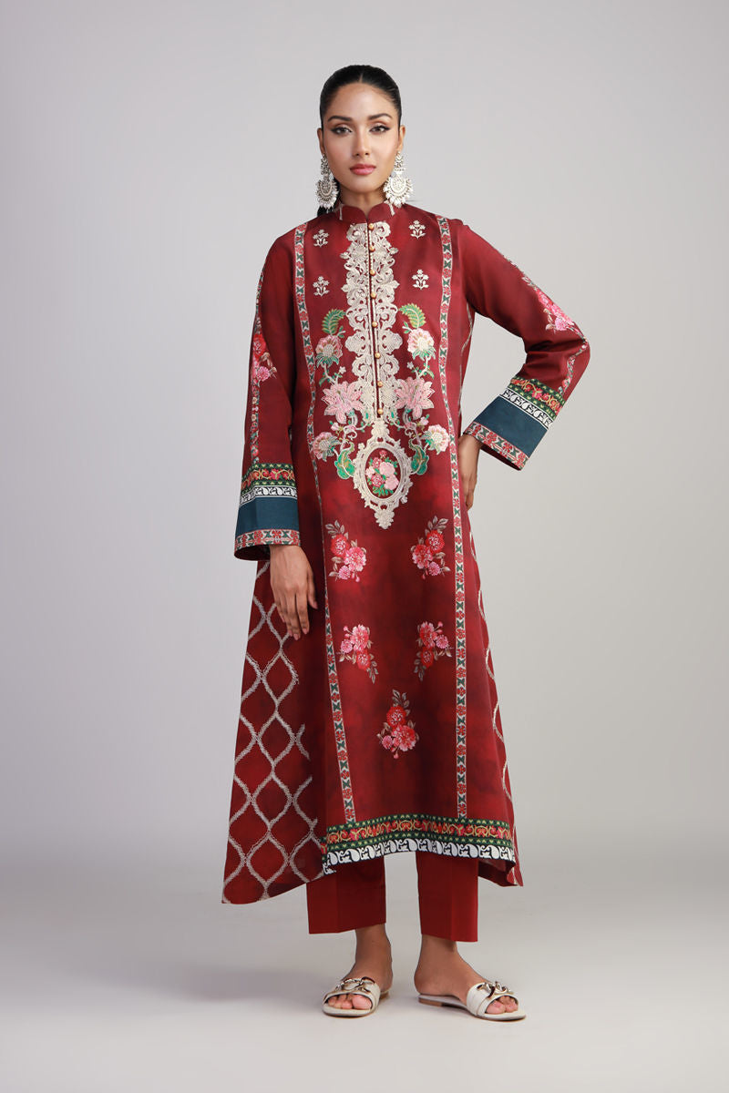 Shamaeel Ansari | Gulrang Lawn | Gulrang-07 - Pakistani Designer Dress - by Shamaeel Ansari - Type : Ladies Clothes - 100% Original at Saira Sultan