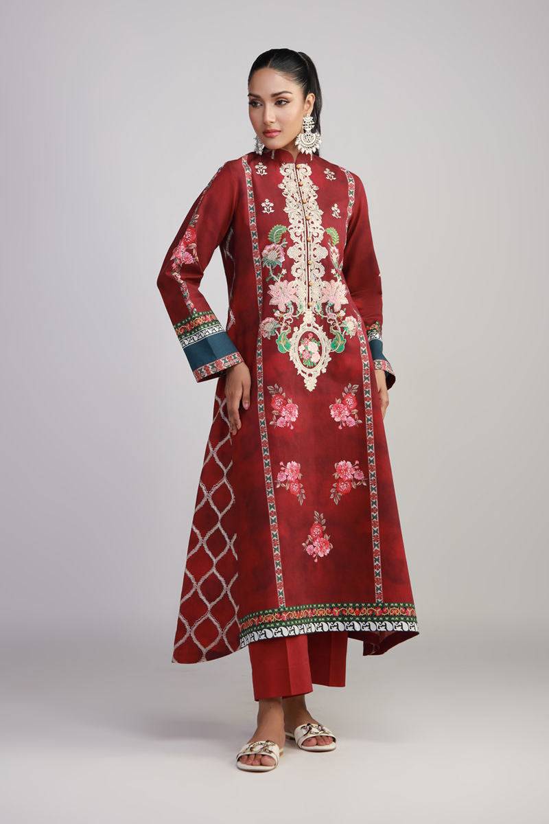 Shamaeel Ansari | Gulrang Lawn | Gulrang-07 - Pakistani Designer Dress - by Shamaeel Ansari - Type : Ladies Clothes - 100% Original at Saira Sultan