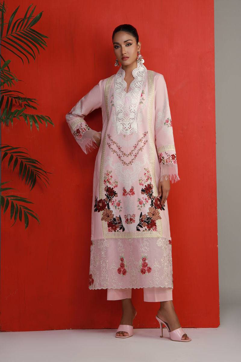 Shamaeel Ansari | Gulrang Lawn | Gulrang-08 - Pakistani Designer Dress - by Shamaeel Ansari - Type : Ladies Clothes - 100% Original at Saira Sultan