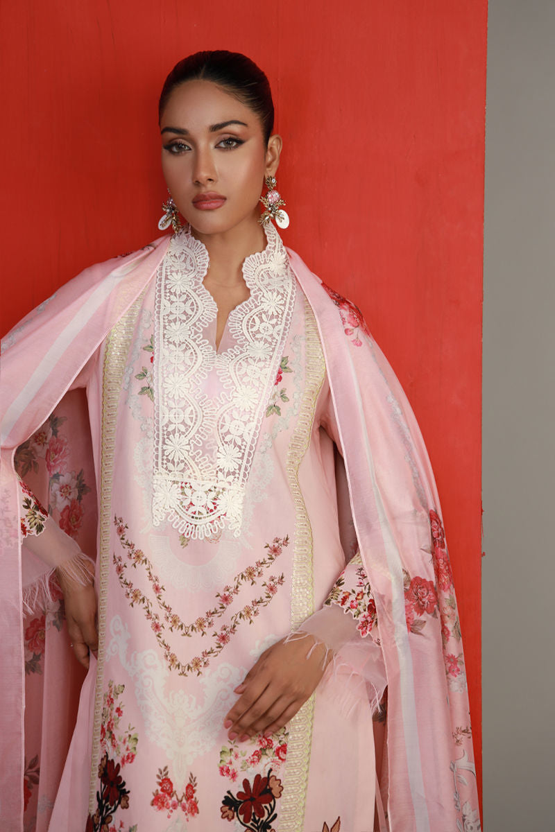 Shamaeel Ansari | Gulrang Lawn | Gulrang-08 - Pakistani Designer Dress - by Shamaeel Ansari - Type : Ladies Clothes - 100% Original at Saira Sultan