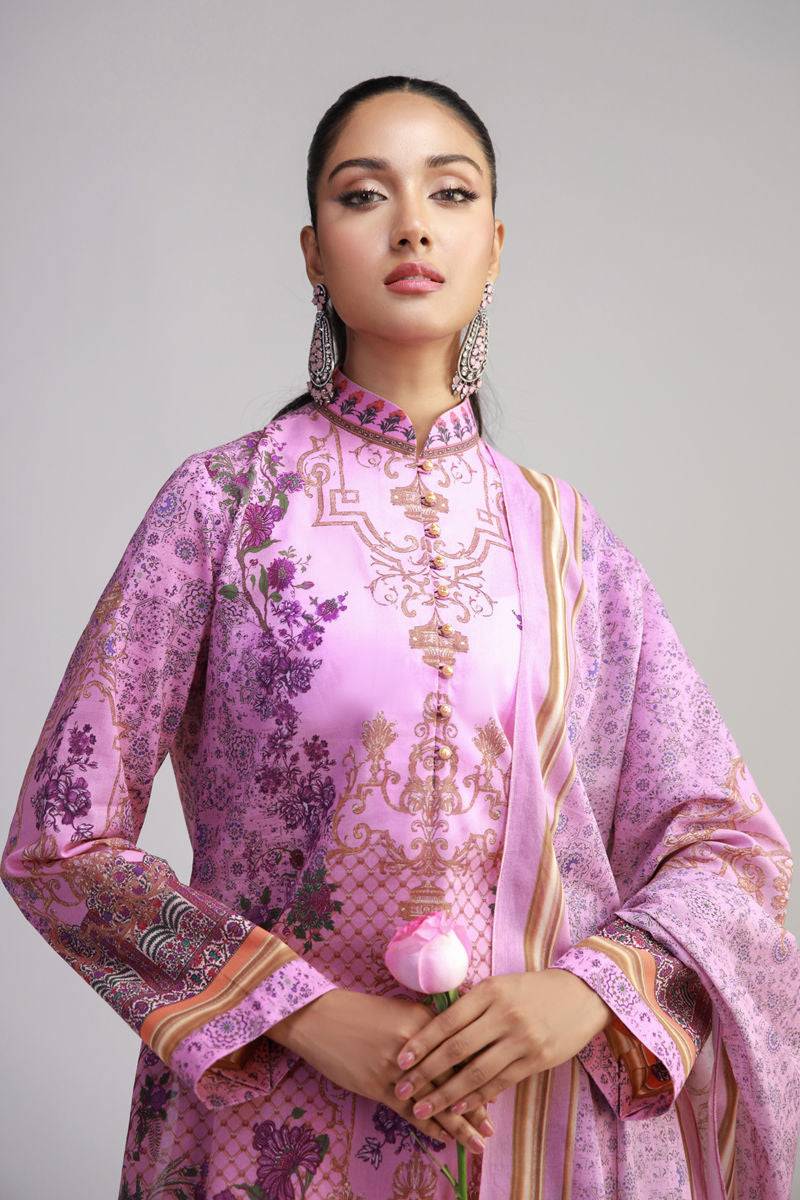 Shamaeel Ansari | Gulrang Lawn |Gulrang-09 - Pakistani Designer Dress - by Shamaeel Ansari - Type : Ladies Clothes - 100% Original at Saira Sultan