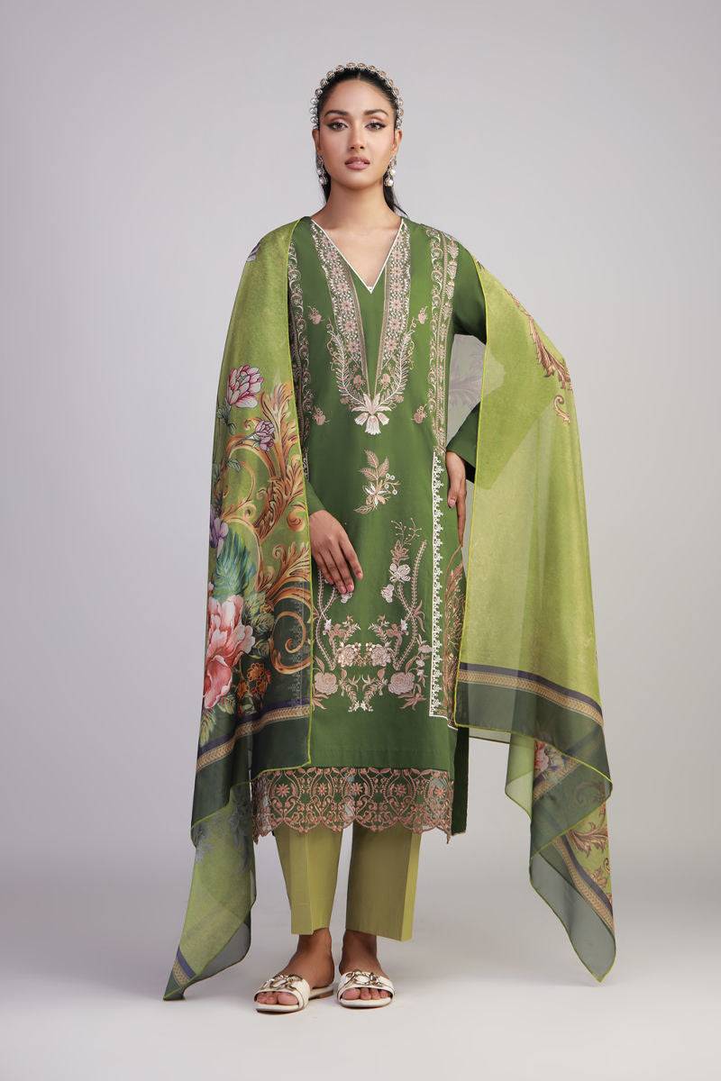 Shamaeel Ansari | Gulrang Lawn | Gulrang-10 - Pakistani Designer Dress - by Shamaeel Ansari - Type : Ladies Clothes - 100% Original at Saira Sultan