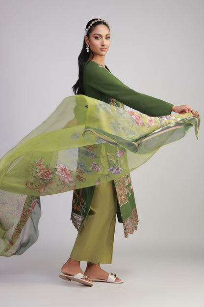 Shamaeel Ansari | Gulrang Lawn | Gulrang-10 - Pakistani Designer Dress - by Shamaeel Ansari - Type : Ladies Clothes - 100% Original at Saira Sultan