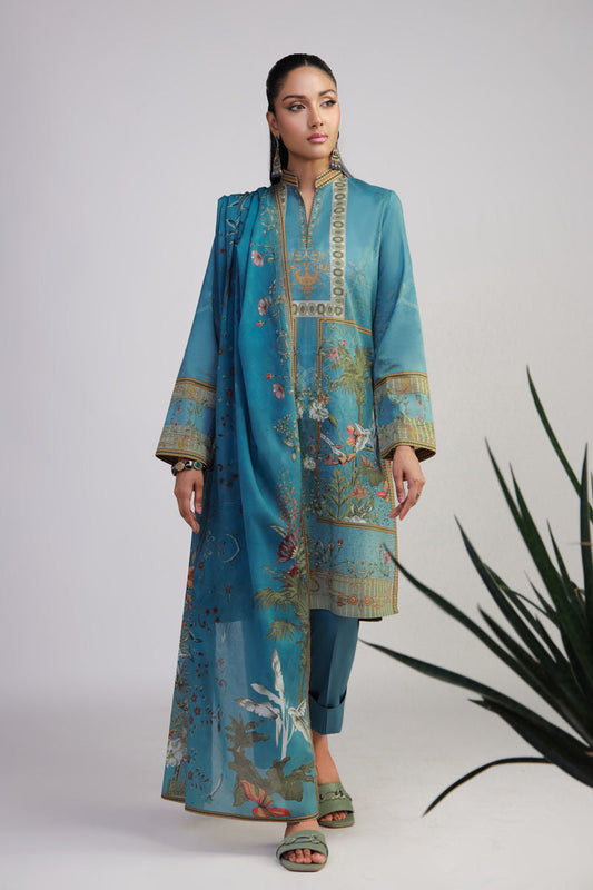 Shamaeel Ansari | Gulrang Lawn | Gulrang-11 - Pakistani Designer Dress - by Shamaeel Ansari - Type : Ladies Clothes - 100% Original at Saira Sultan
