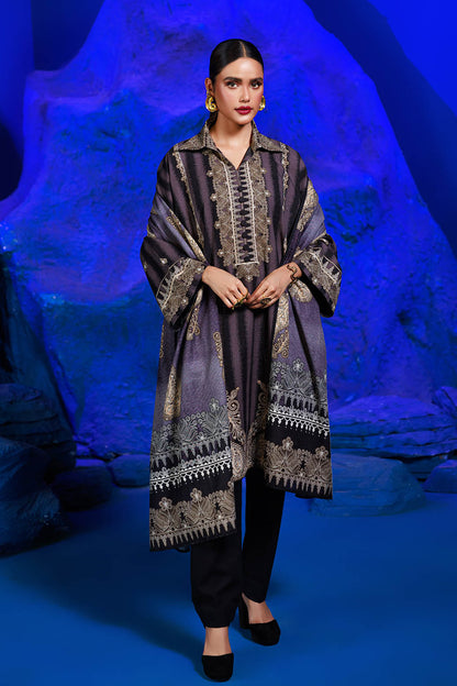 Bonanza Satrangi | Midnight Bloom 3 Pc (1W24P3P316) Grey