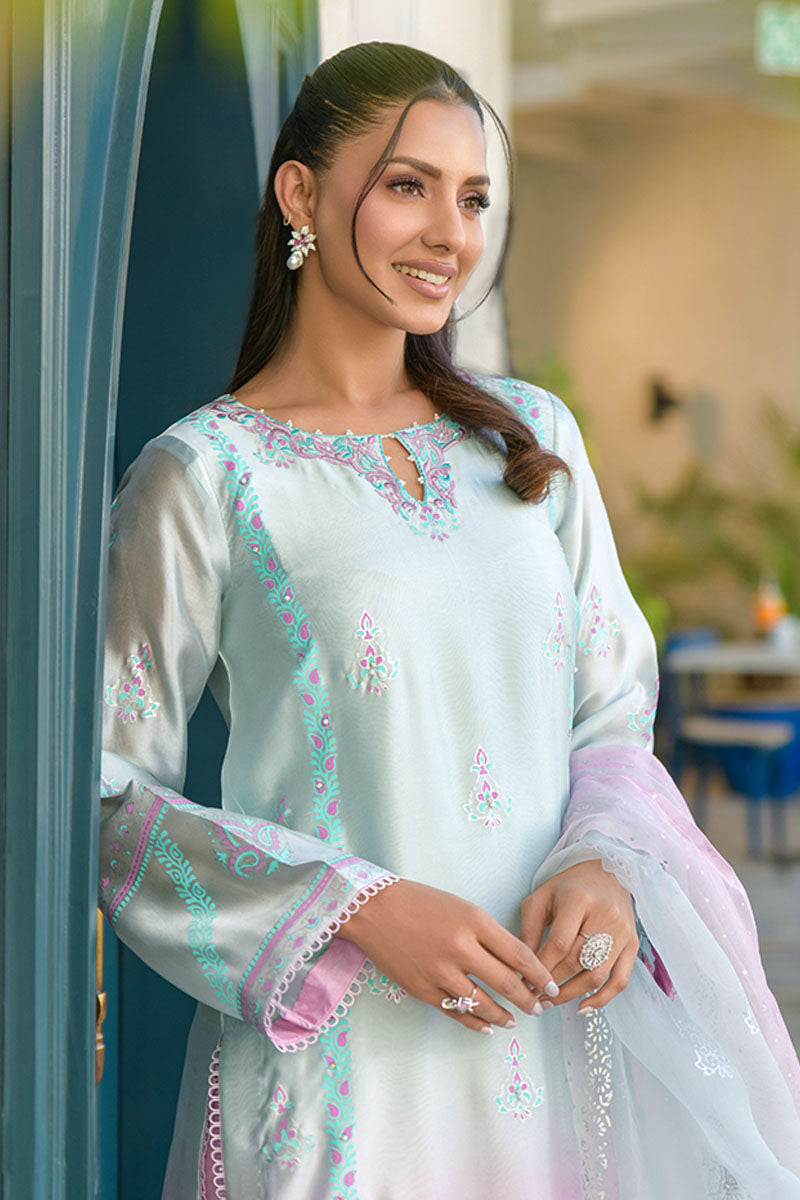 Fatima Khan | La Fleur Eid Edit | Violetta S Purple Cotton Silk