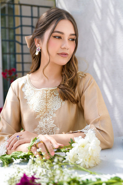Fatima Khan | La Fleur Eid Edit | Beigetastic M Beige Pure Sheesha Silk