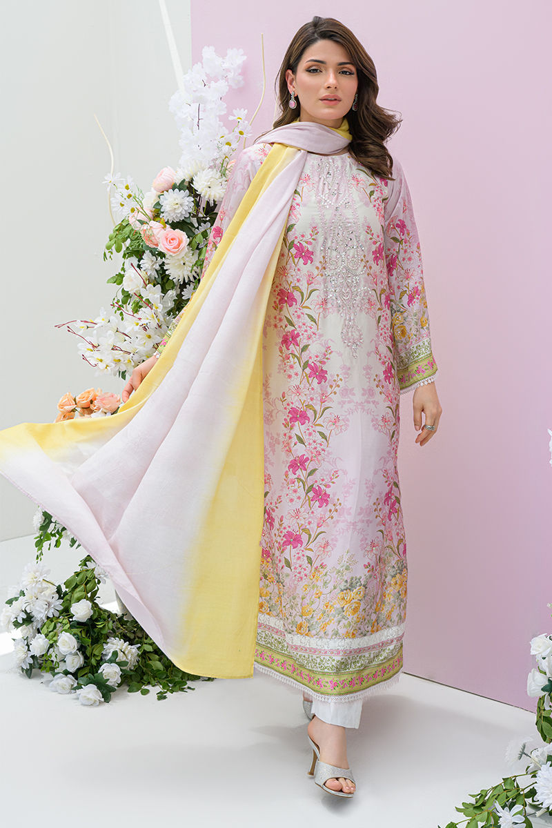 Fatima Khan | Prints and Petals | Rose Reverie - Pakistani Designer Dress - by Fatima Khan - Type : Ladies Clothes - 100% Original at Saira Sultan