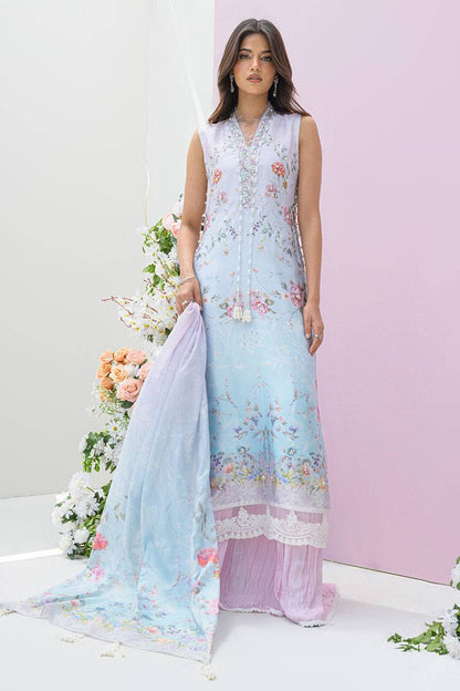 Fatima Khan | Eid Digital Silk Prints | Skye - Pakistani Designer Dress - by Fatima Khan | Type: Ladies Clothes - 100% Original at Saira Sultan