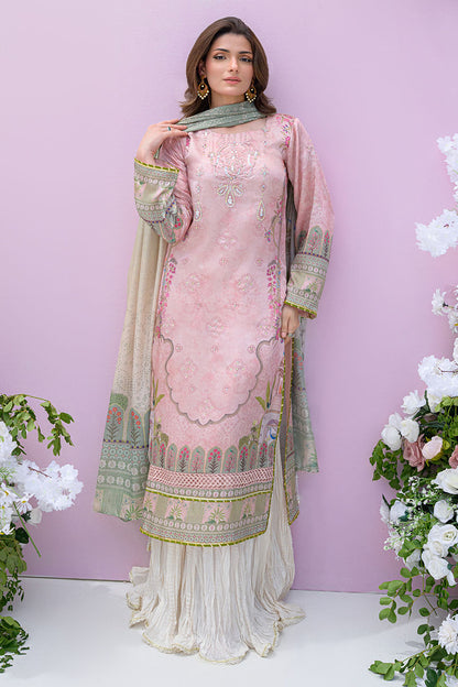Fatima Khan | Eid Digital Silk Prints | Petaluxe S Light Pink Silk