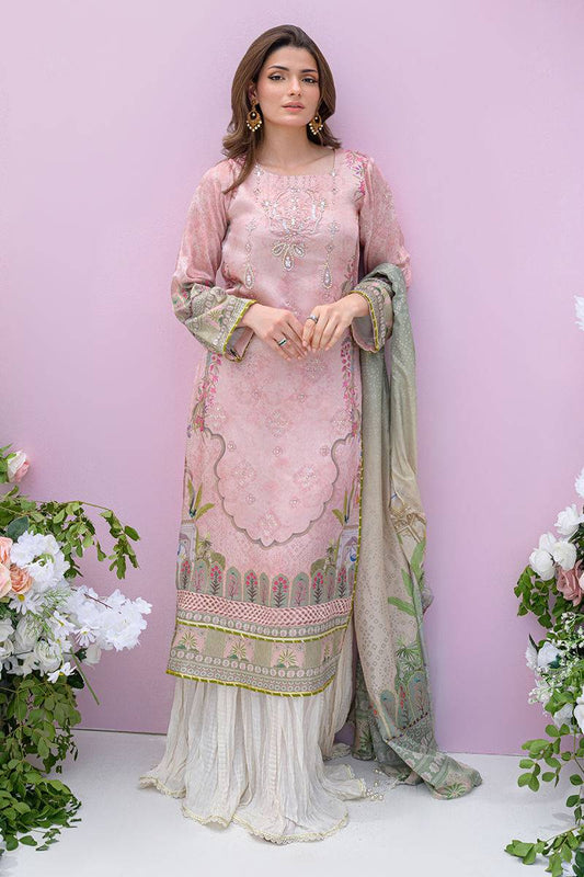 Fatima Khan | Eid Digital Silk Prints | Petaluxe - Pakistani Designer Dress - by Fatima Khan | Type: Ladies Clothes - 100% Original at Saira Sultan