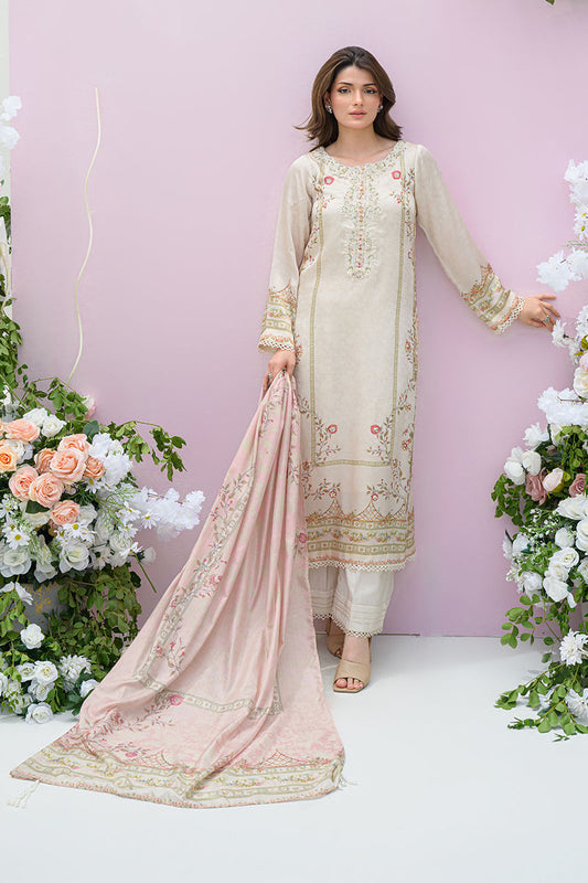 Fatima Khan | Eid Digital Silk Prints | Elysium XS Ivory Silk