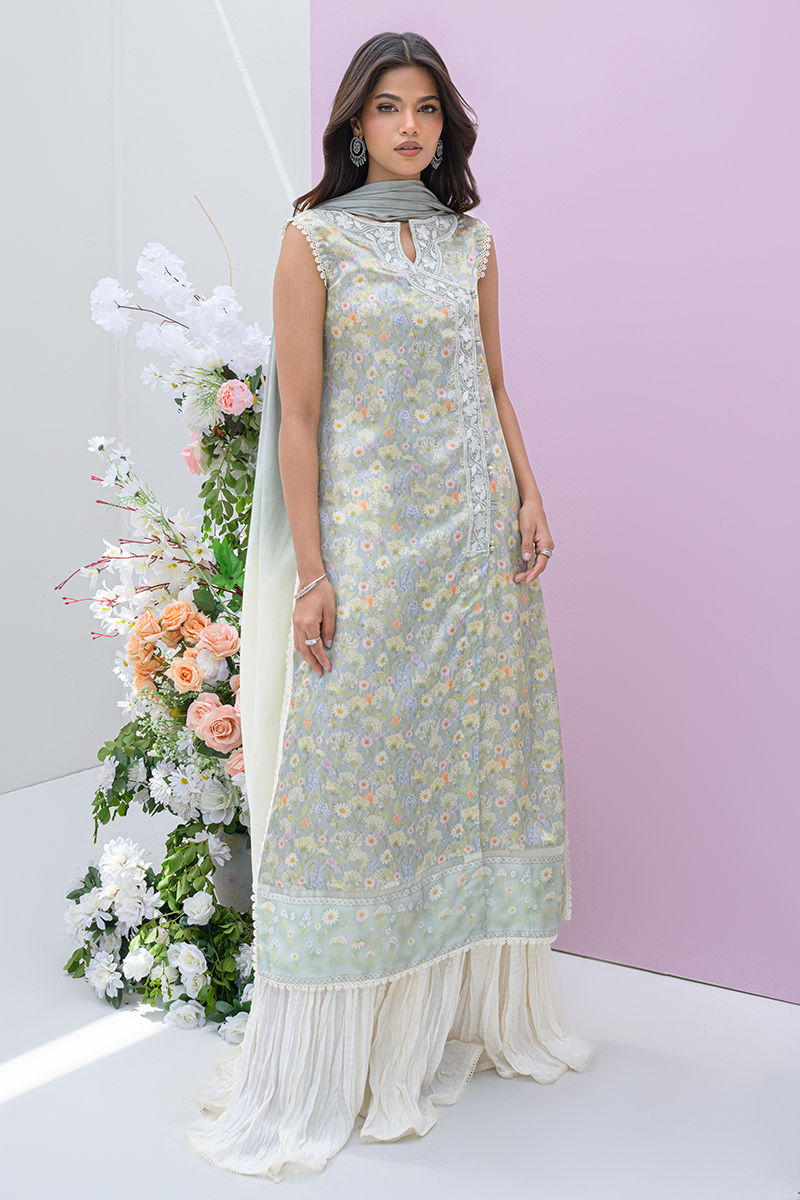 Fatima Khan | Prints and Petals | Dandelions - Pakistani Designer Dress - by Fatima Khan - Type : Ladies Clothes - 100% Original at Saira Sultan