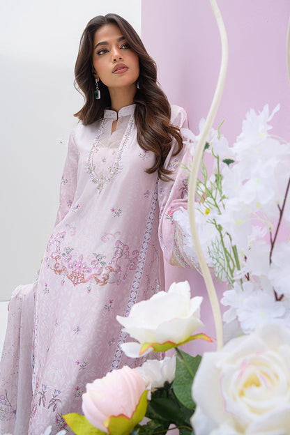 Fatima Khan | Eid Digital Silk Prints | Pastella M Soft Lilac Silk
