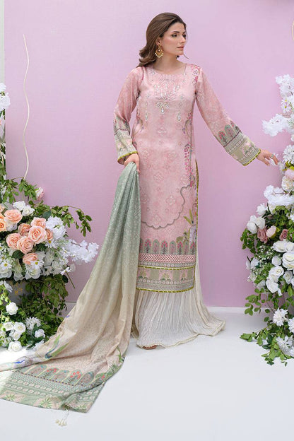 Fatima Khan | Eid Digital Silk Prints | Petaluxe - Pakistani Designer Dress - by Fatima Khan | Type: Ladies Clothes - 100% Original at Saira Sultan