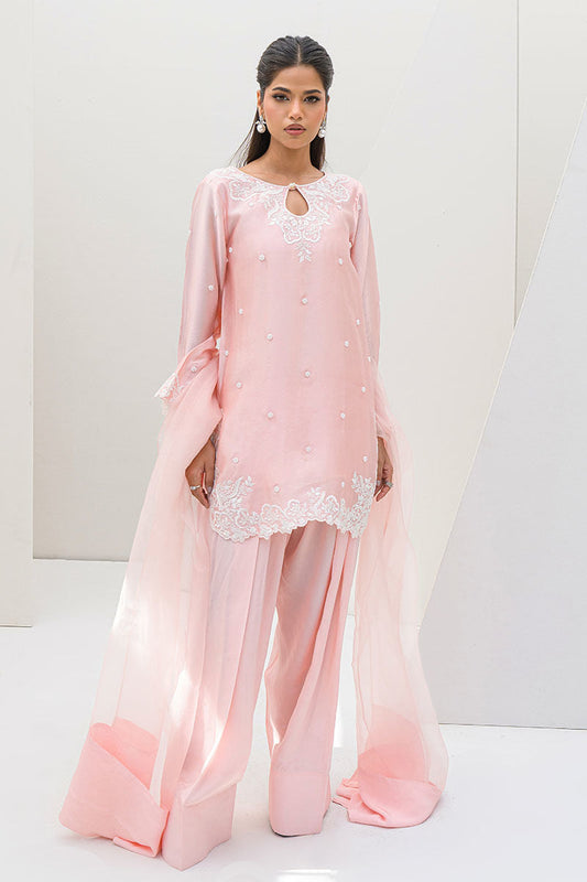 Fatima Khan | Serene Eid Luxe Pret | Rosie XS Pink Sheesha Silk