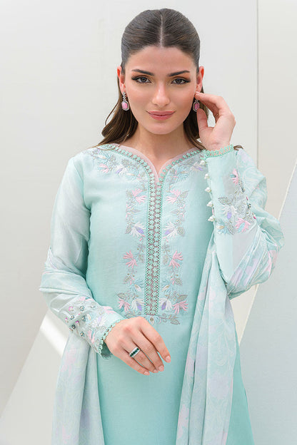 Fatima Khan | Serene Eid Luxe Pret | Minty Magic XL Mint Sheesha Silk