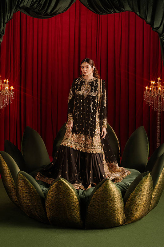 MNR | Zarlish Festive Formals | Afreen XS Black Silk