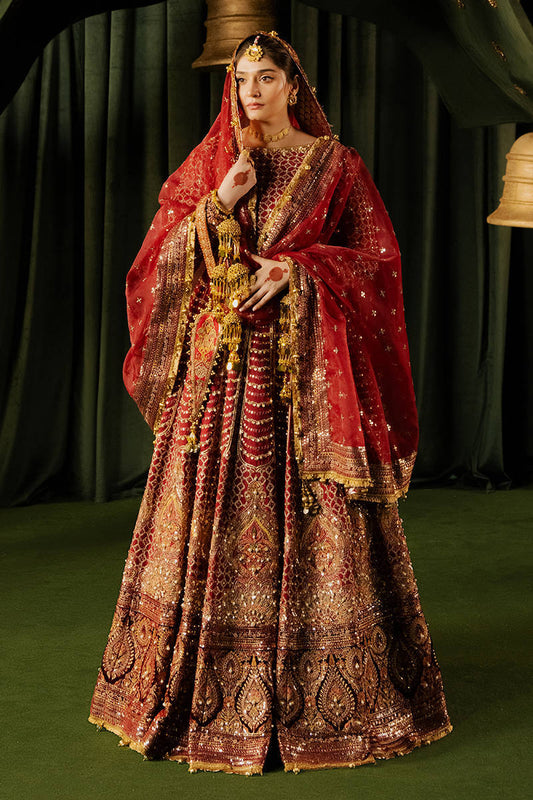 MNR | Zarlish Festive Formals | Bia XS Maroon Indian Silk