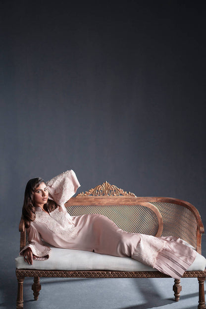 MNR | Chai Coffee Luxury Pret | Tea Rose L Tea Pink Pure Satin Silk