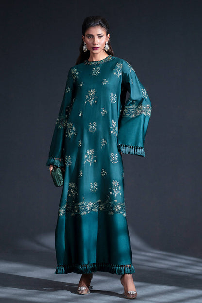 MNR | Chai Coffee Luxury Pret | Jade Moon L Sea Green Satin Silk