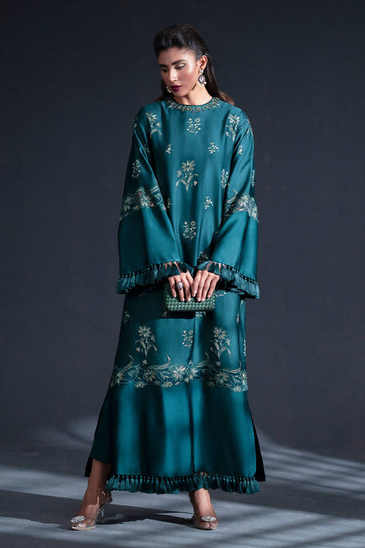 MNR | Chai Coffee Luxury Pret | Jade Moon XS Sea Green Satin Silk