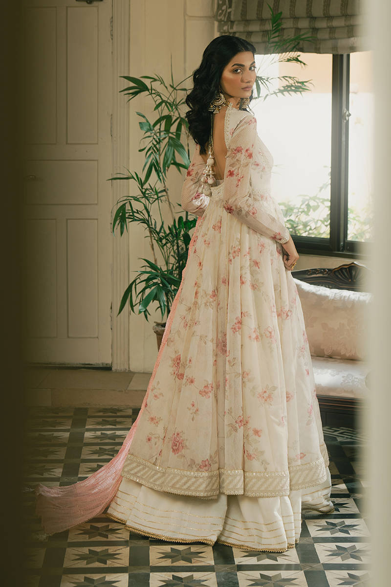 MNR | Ashiyana Festive Eid Collection 25 | Gulrukh S White Karandi