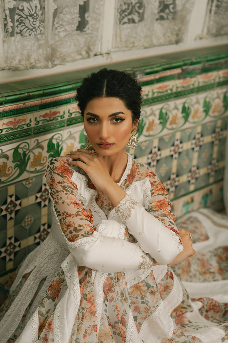 MNR | Ashiyana Festive Eid Collection 25 | Amal XL White Cotton Net