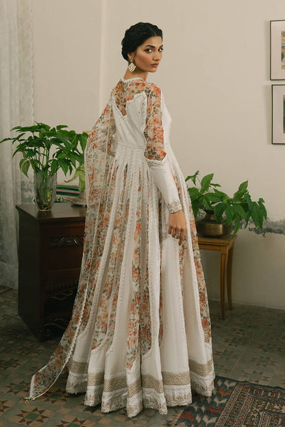 MNR | Ashiyana Festive Eid Collection 25 | Amal S White Cotton Net