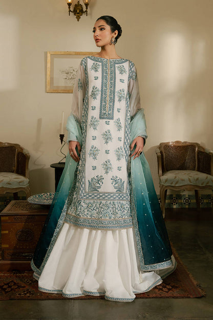 MNR | Ashiyana Festive Eid Collection 25 | Aroos XS White Paper Silk