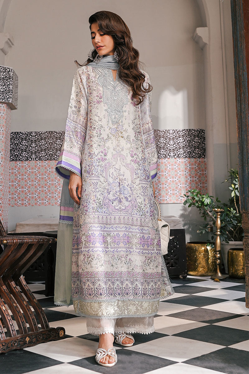 Ansab Jahangir | Digital Silk | Yelena Shirt and Dupatta - Pakistani Designer Dress - by Ansab Jahangir - Type : Ladies Clothes - 100% Original at Saira Sultan