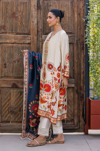 Deepak Perwani | Eid Edit 25 | KUD03 XL Off White Pure Silk