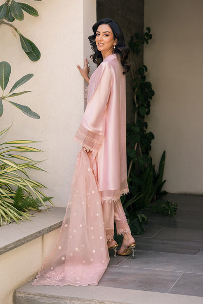 Deepak Perwani | Eid Edit 25 | Kut322 M Rose Pink Sheesha Silk