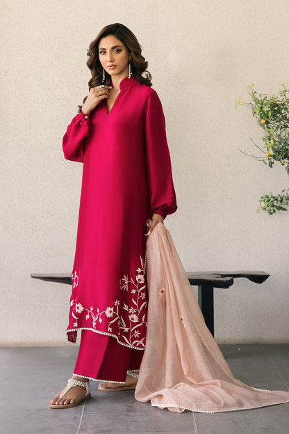 Deepak Perwani | Eid Edit 25 | Kut324 L Hot Pink Silk