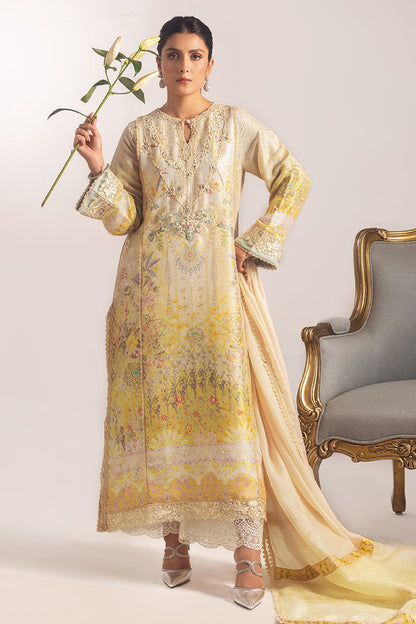 Ansab Jahangir | Digital Silk | Alyssa Shirt and Dupatta - Pakistani Designer Dress - by Ansab Jahangir - Type : Ladies Clothes - 100% Original at Saira Sultan