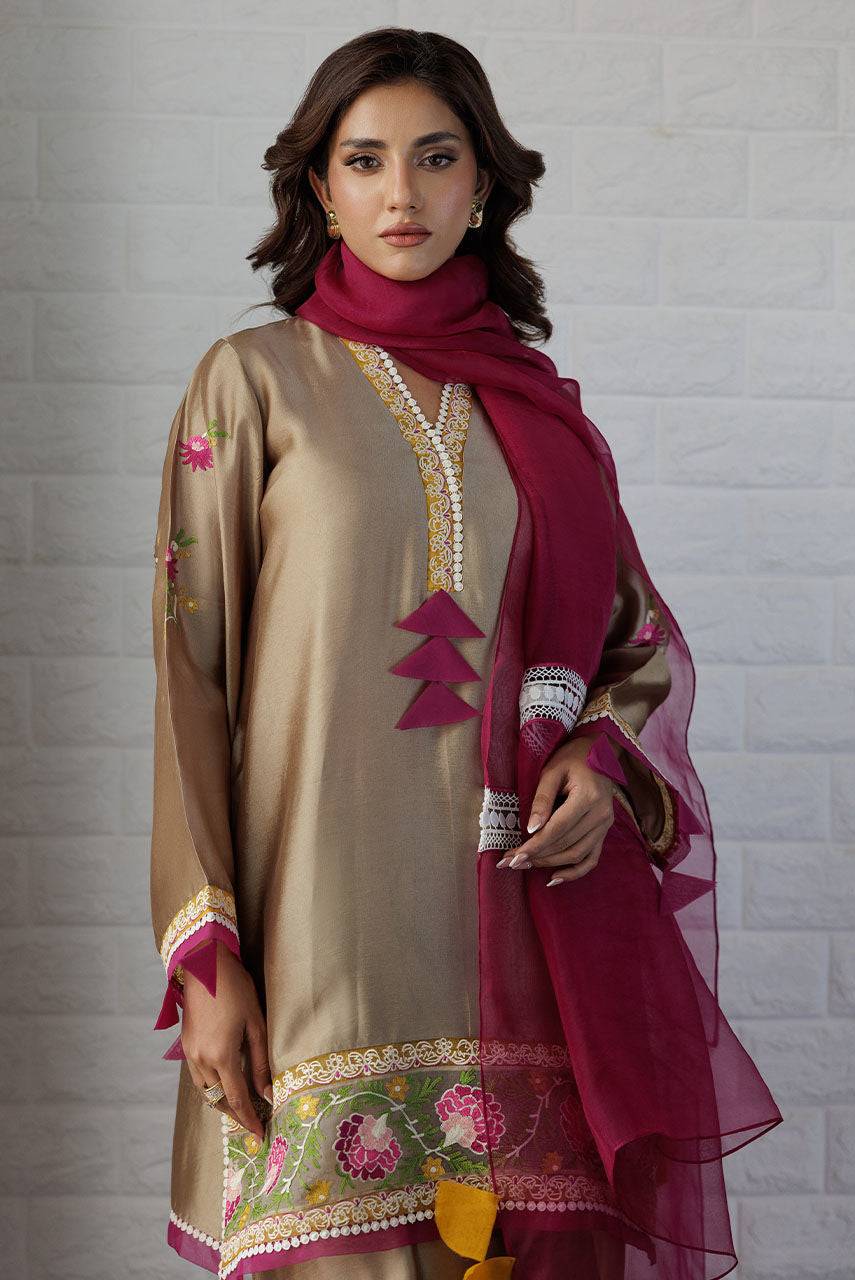 Deepak Perwani | Summer Festive 25 | Sophia - Pakistani Designer Dress - by Deepak Perwani | Type: Ladies Clothes - 100% Original at Saira Sultan