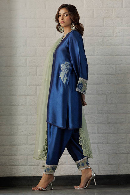 Deepak Perwani | Summer Festive 25 | Blue Waters - Pakistani Designer Dress - by Deepak Perwani | Type: Ladies Clothes - 100% Original at Saira Sultan