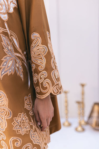 Ansab Jahangir | Luxe Pret Signature | MOCHA - Pakistani Designer Dress - by Ansab Jahangir | Type: Luxury - 100% Original at Saira Sultan