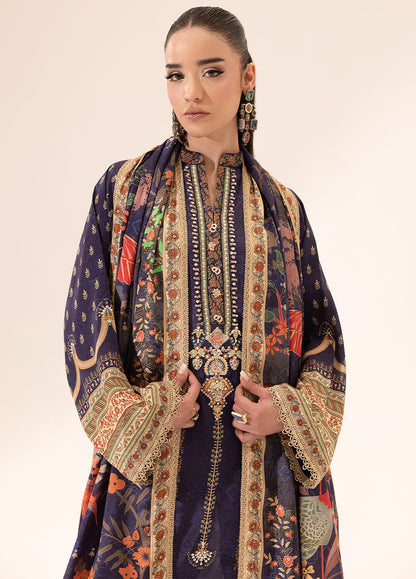 Sahane | Suay Silk Handwork Edit | CT-15006 ETHER - SUAY M Plum Silk