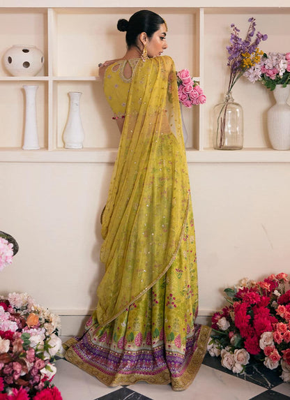Farah Talib Aziz | Mayna Festive Luxe | ELIKA LIME - Pakistani Designer Dress - by Farah Talib Aziz | Type: Bridal - 100% Original at Saira Sultan