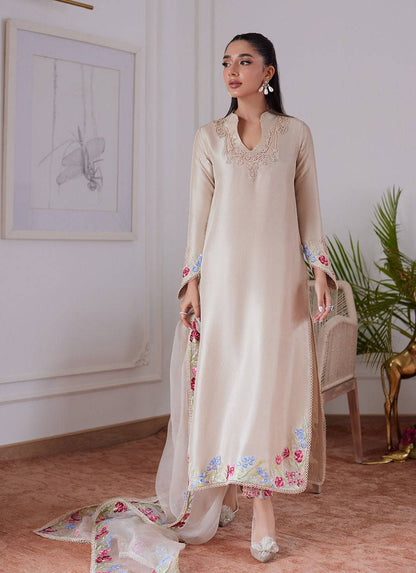 Farah Talib Aziz | Luna Eid Collection 24 | LIARA SAND - Pakistani Designer Dress - by Farah Talib Aziz | Type: Luxury - 100% Original at Saira Sultan
