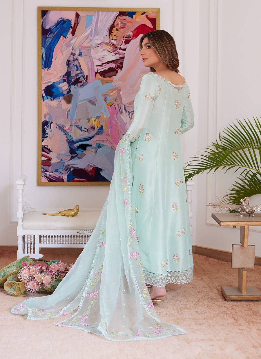 Farah Talib Aziz | Luna Eid Collection 24 | ELYSSIA MINT - Pakistani Designer Dress - by Farah Talib Aziz | Type: Luxury - 100% Original at Saira Sultan
