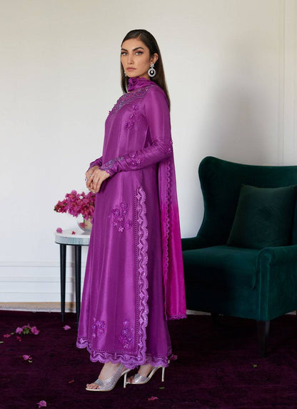 Farah Talib Aziz | Luna Eid Collection 24 | TIERRA MUTED MAGENTA - Pakistani Designer Dress - by Farah Talib Aziz | Type: Luxury - 100% Original at Saira Sultan